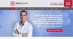 Desktop Screenshot of abesaudio.com.au